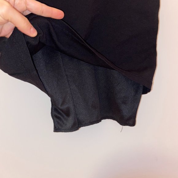 High-Wasted Overall Skirt | Black - Picture 3 of 7